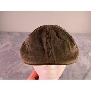 Biltmore 1917 Mens Flat Cap Ivy Scally Hat Brown Faux Suede L/XL